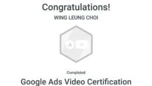 Google Ads Video Certification _ Google Facebook廣告