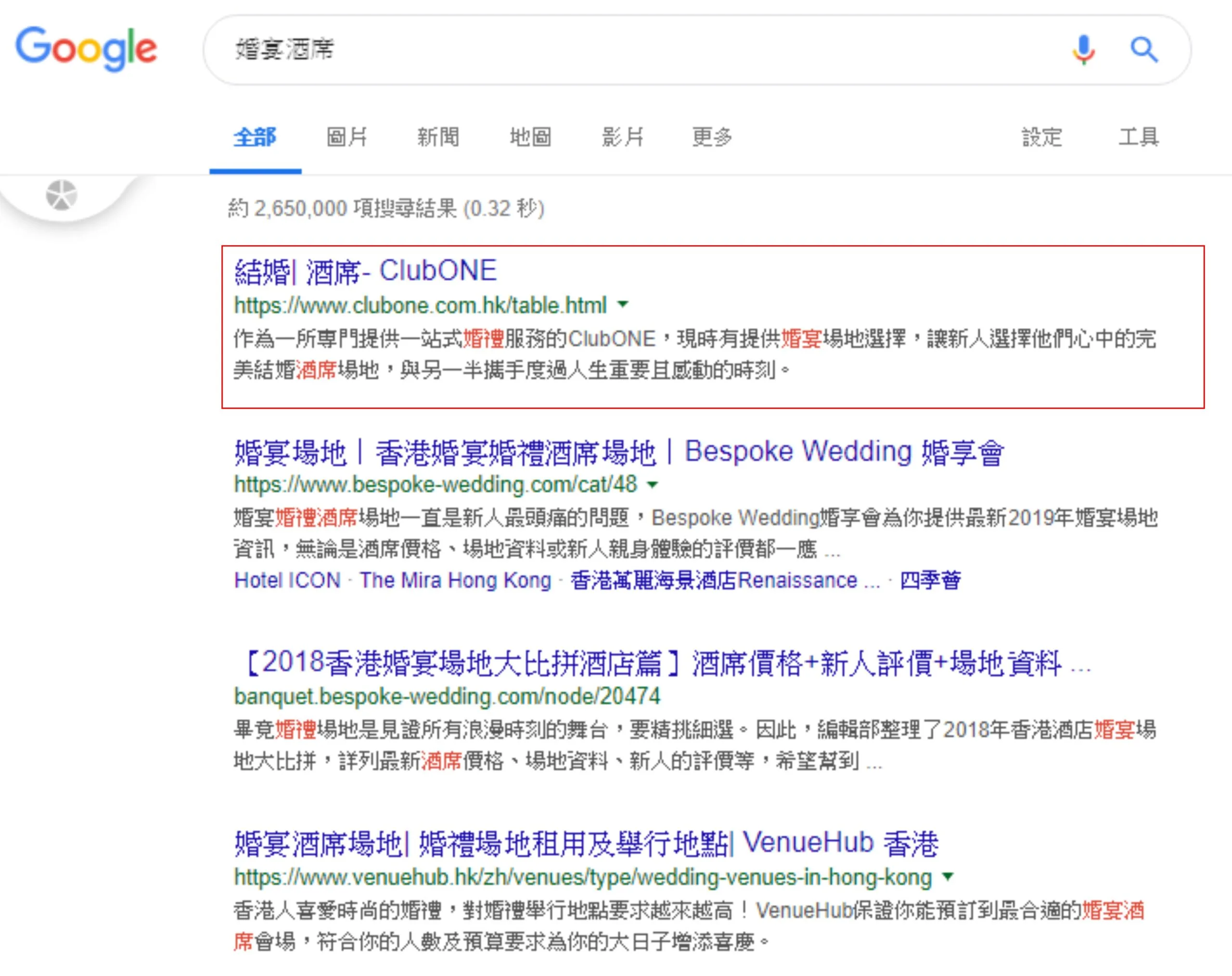 wedding SEO service