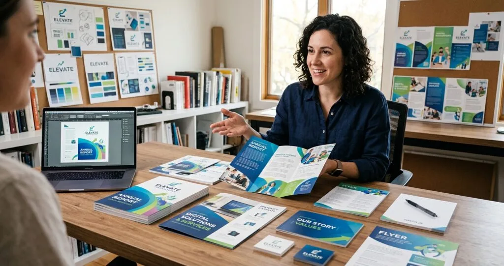 Brochure and collateral design service cover