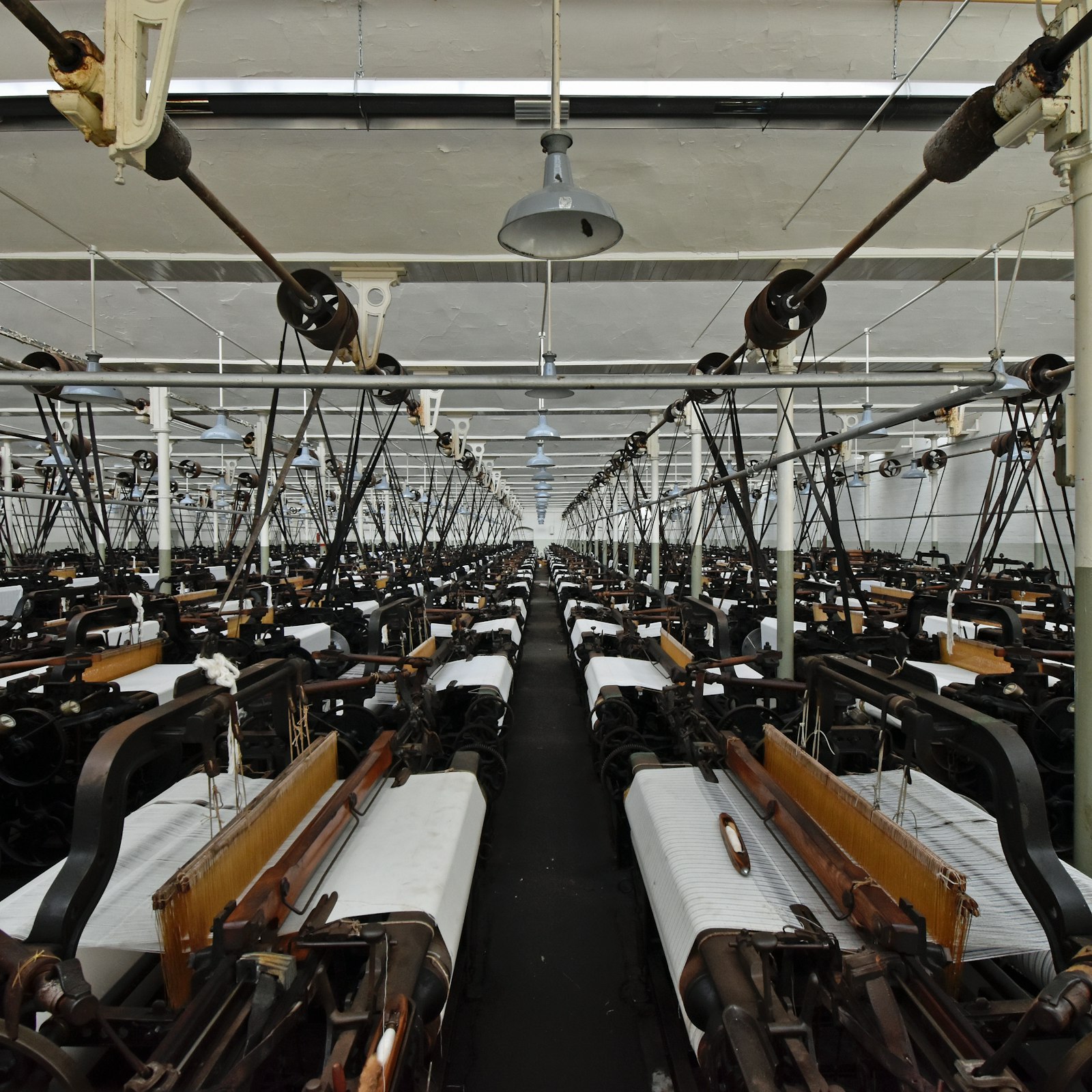 Modern factory production floor