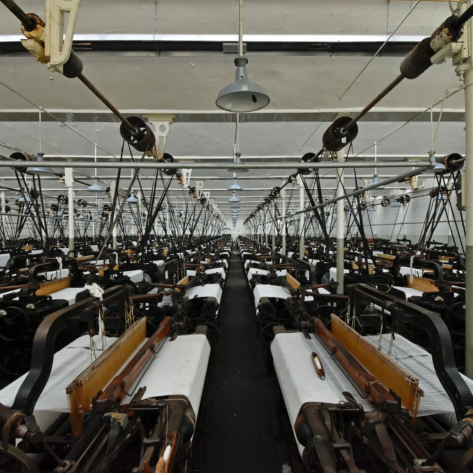 Modern factory production floor