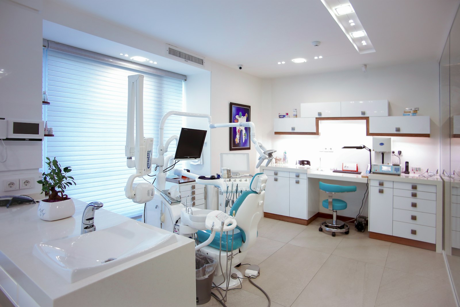 Modern dental and medical office setting