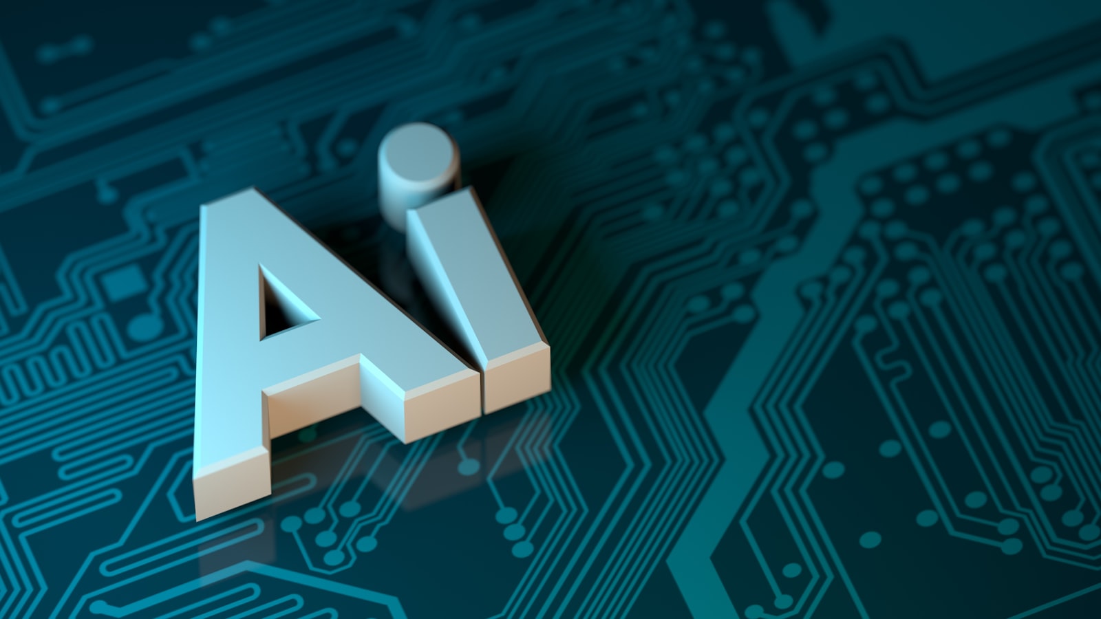 Circuit board with letter A