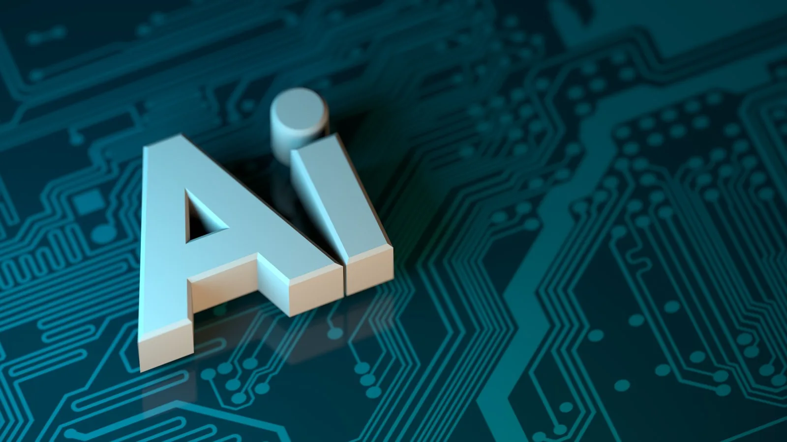 Circuit board with letter A