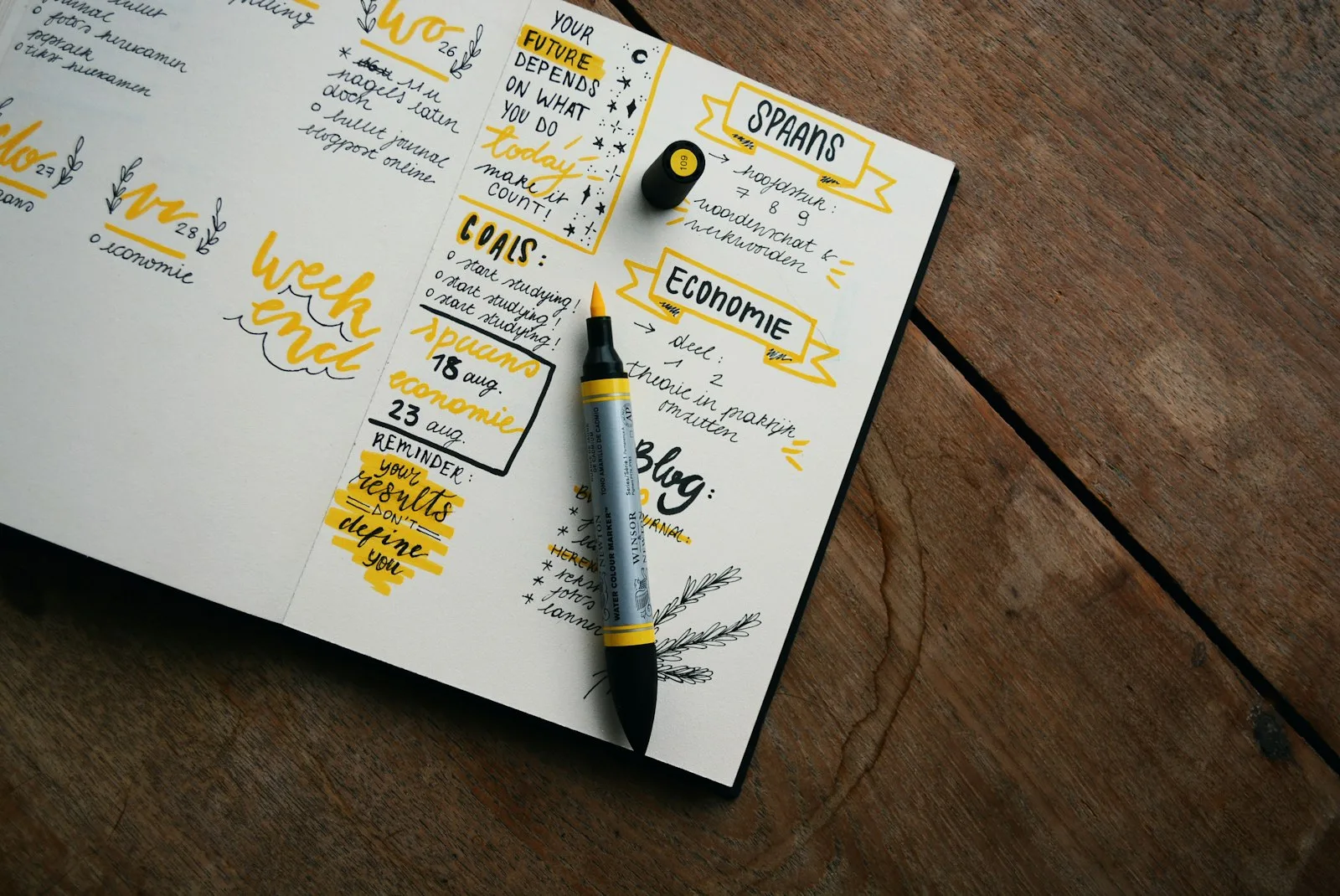 Pen on desk
