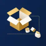 Exclusions icon: items set aside outside a dotted boundary