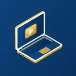 Trial icon: a laptop with a play button